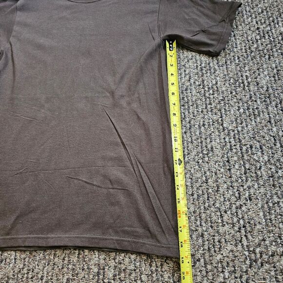 2 - NCAA Solid Short Sleeve T-Shirts Team Uniform Chore Workwear Brown & Maroon - Picture 10 of 11